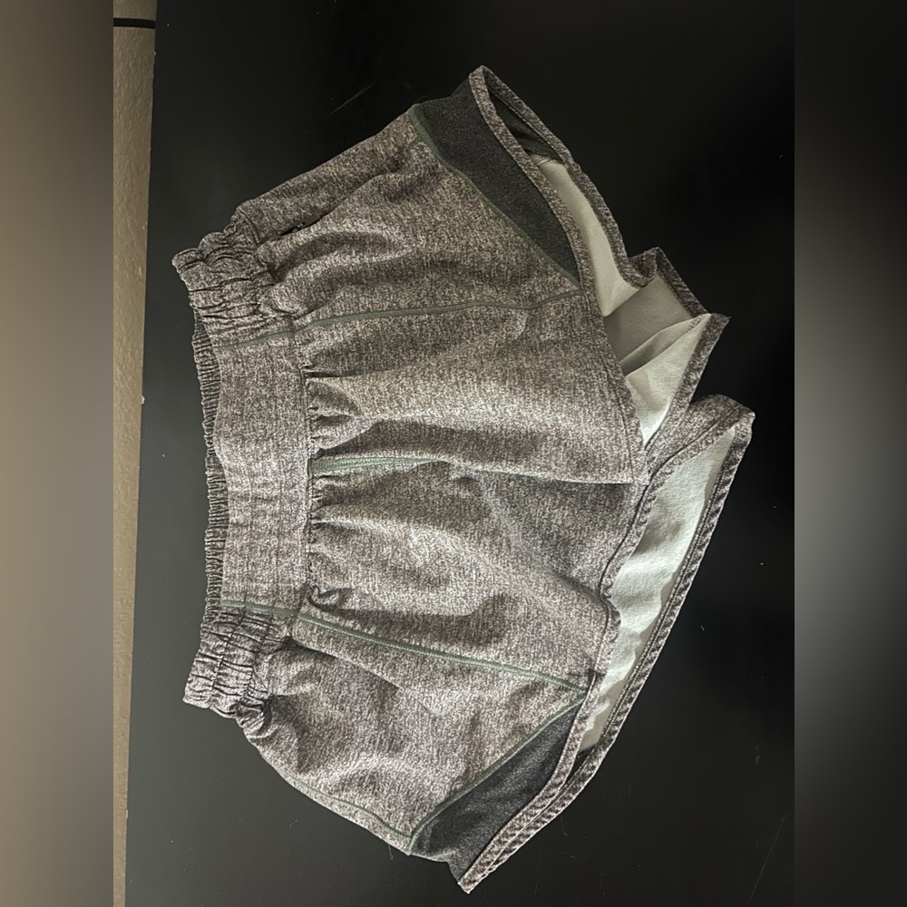 2.5 inch grey lululemon shorts